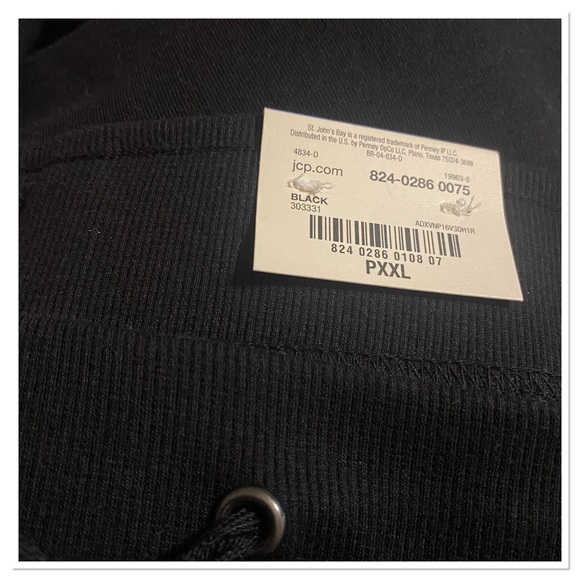 St John’s Bay Women’s Petite Straight Leg Sweatpants NWT - Picture 3 of 3